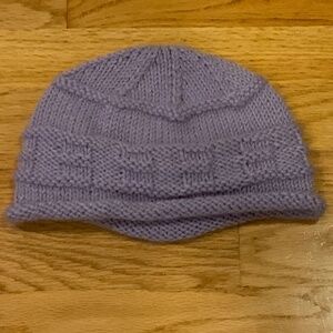 Purple Hand Knitted Beanie